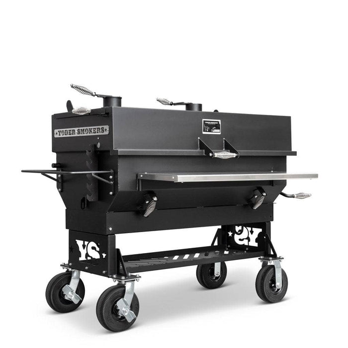 Yoder Smokers Flat Top Adjustable Charcoal Grill, Standard Cart - Smoker Guru