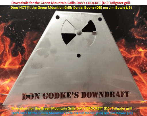 Don Godke's Downdraft - Davy Crockett w/ Butterfly Vent Stainless Steel (GMG) - Smoker Guru