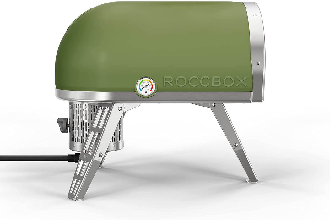 Gozney ROCCBOX Portable Dual Fuel Pizza Oven Green + Peel - Smoker Guru