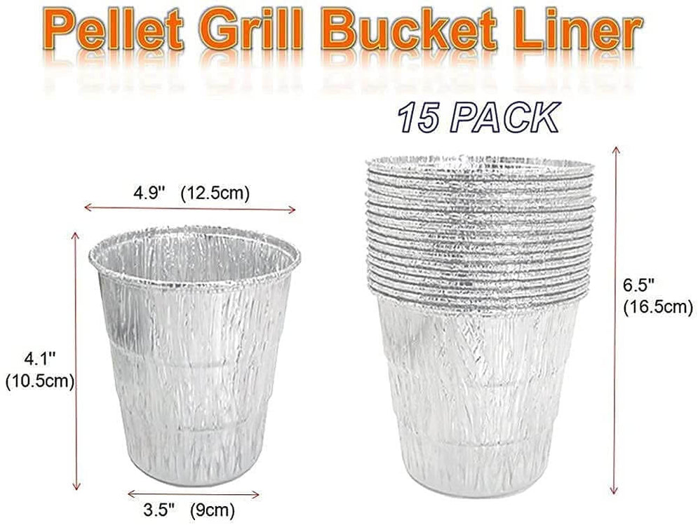 Grease Bucket Liner Aluminum BBQ and Grill Grease Bucket Liners