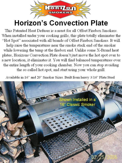Horizon Smoker 16" Convection Plate - Smoker Guru