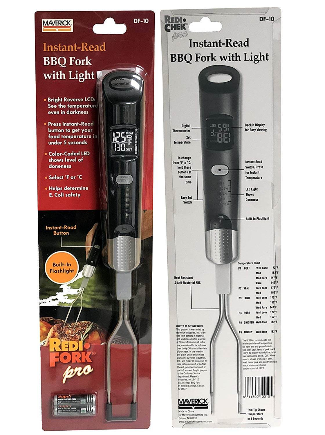 Maverick DF10 InstantRead BBQ & Meat Thermometer Fork