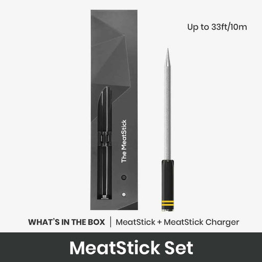 MeatStick Wireless Thermometer Set - 33 FT Range - Smoker Guru
