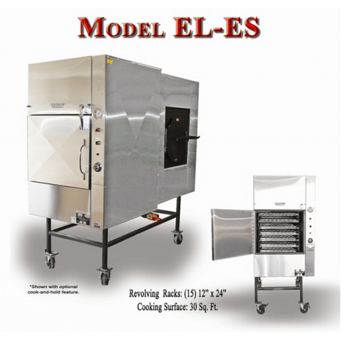 Ole Hickory Pits Model EL ES BBQ Smoker Rotating 33 Sq. ft. Surface