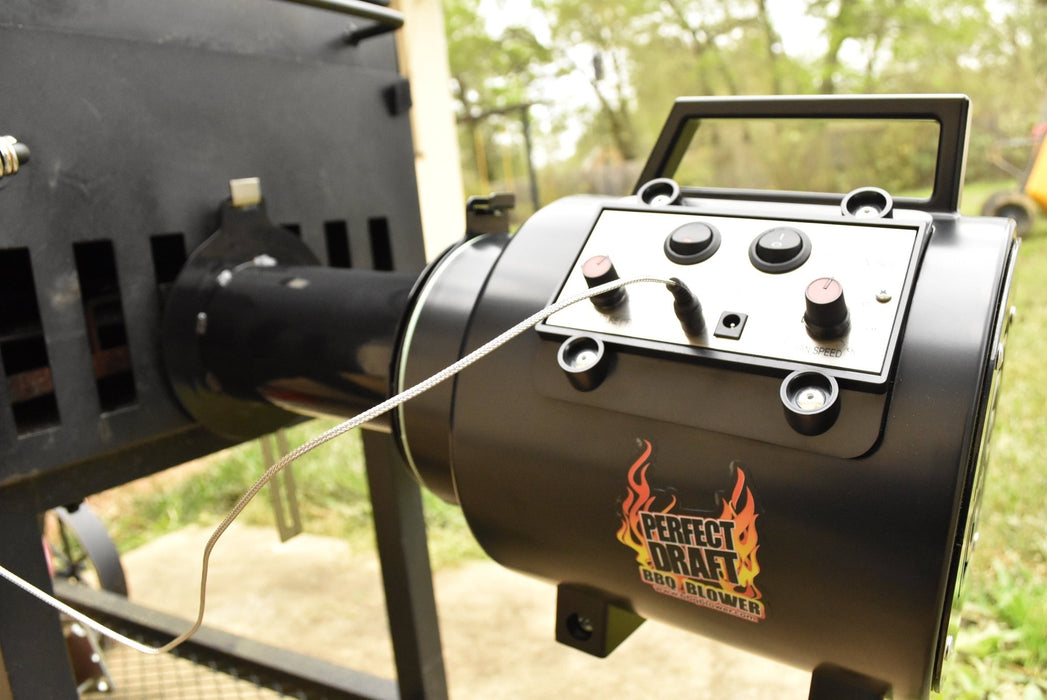 Perfect Draft BBQ Blower Complete System For Offset Smokers (Best Value) - Smoker Guru