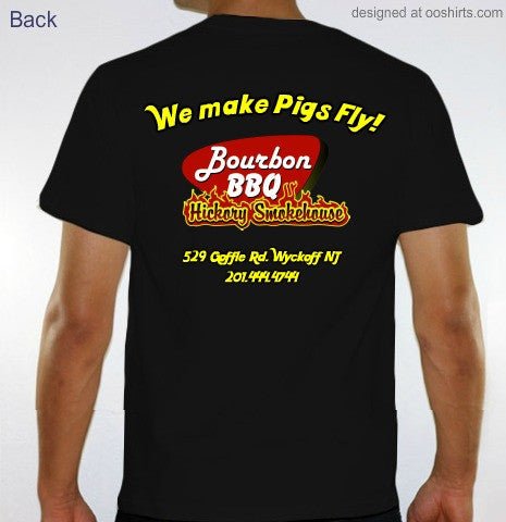 Pigasus T-Shirt Black by Bourbon BBQ - Smoker Guru