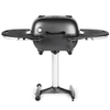 Portable Kitchen PK360 Cast Aluminum Charcoal Grill & Smoker W/ Black Shelves - Smoker Guru
