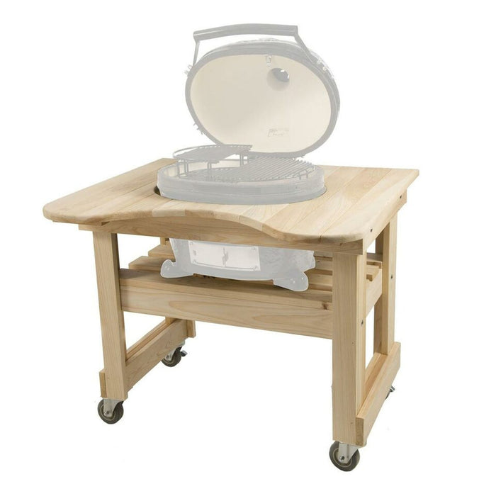 Primo Cypress Table For Oval XL 400 Ceramic Kamado Grill - PG00600 (Table Only) - Smoker Guru