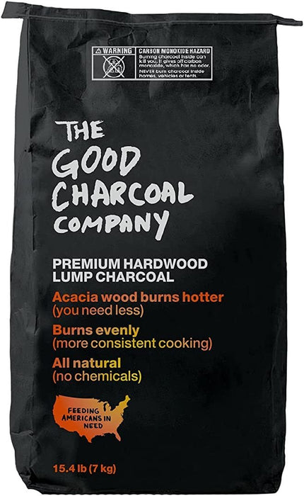 The Good Charcoal Company Premium Acacia Hardwood Lump Charcoal, 15.4 Pounds - Smoker Guru