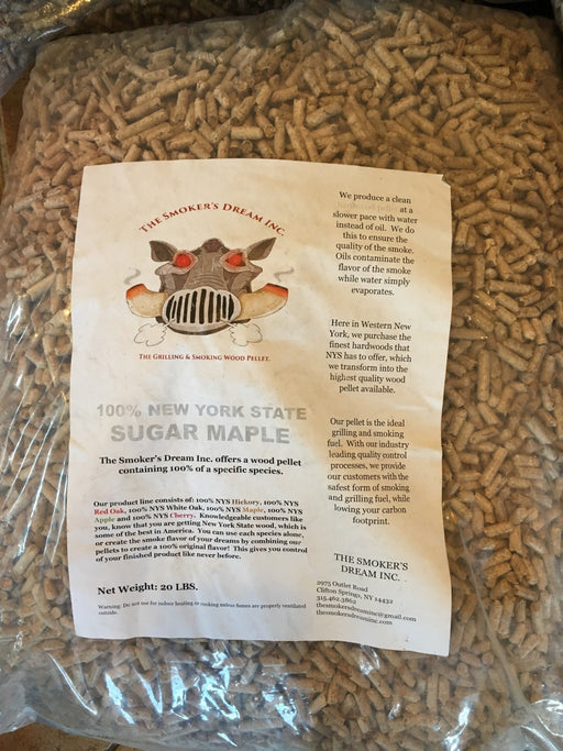 The Smoker's Dream Sugar Maple Pellets - 20lb bag - Smoker Guru