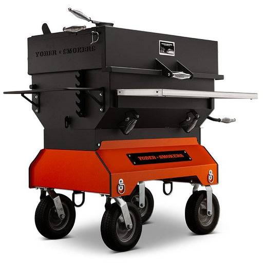 Yoder Smokers 24"x36" Adjustable Charcoal Grill on Competition Cart - Flat Top - Smoker Guru