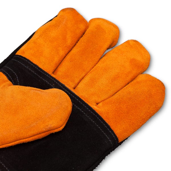 Yoder Smokers Long Leather BBQ Gloves - Smoker Guru