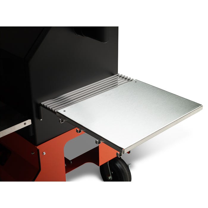 Yoder Smokers YS480s Pellet Grill with ACS on Competition Cart - Stainless shelves - Smoker Guru