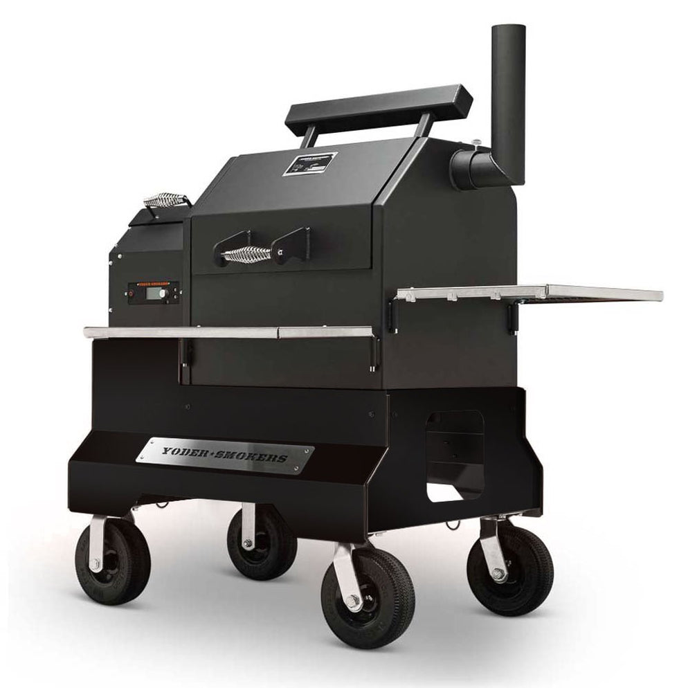 Yoder YS640s Pellet Grill with 2pc Diffuser Competition Cart